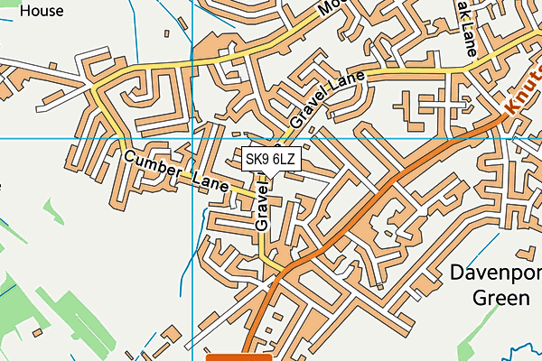 SK9 6LZ map - OS VectorMap District (Ordnance Survey)