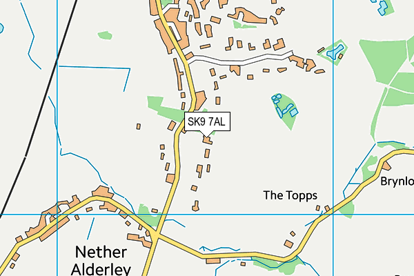 SK9 7AL map - OS VectorMap District (Ordnance Survey)
