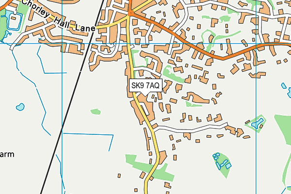 SK9 7AQ map - OS VectorMap District (Ordnance Survey)