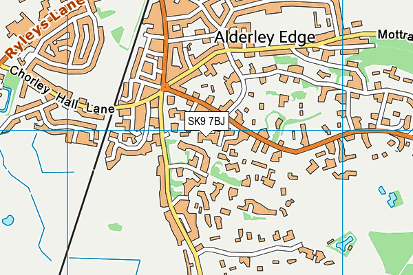 SK9 7BJ map - OS VectorMap District (Ordnance Survey)