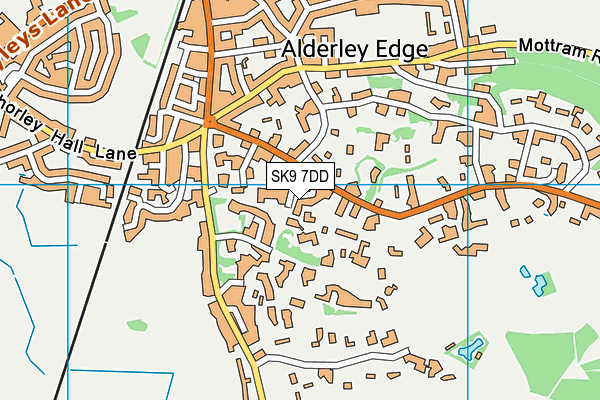 SK9 7DD map - OS VectorMap District (Ordnance Survey)