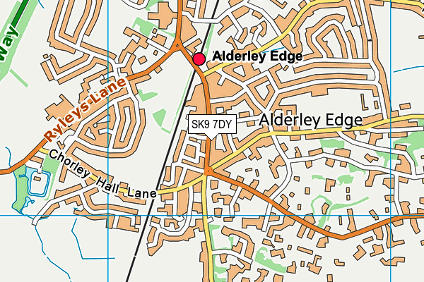 Map of CORKS OUT (ALDERLEY EDGE) LTD at district scale