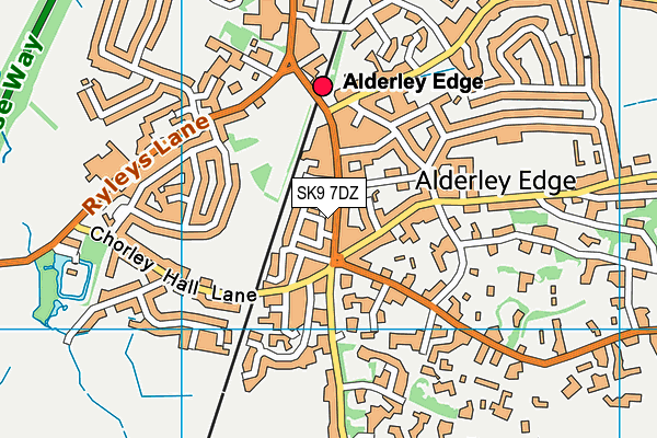 Map of ALDERLEY EDGE WELLNESS CLINIC LTD at district scale