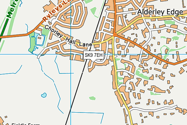 SK9 7EH map - OS VectorMap District (Ordnance Survey)