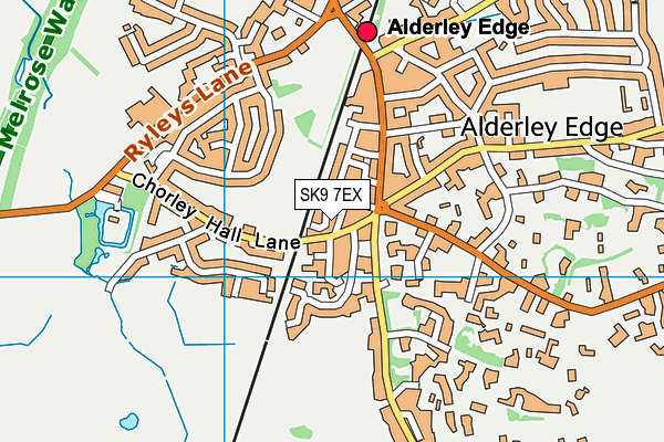 SK9 7EX map - OS VectorMap District (Ordnance Survey)