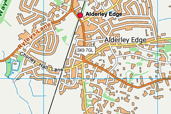 SK9 7GL map - OS VectorMap District (Ordnance Survey)