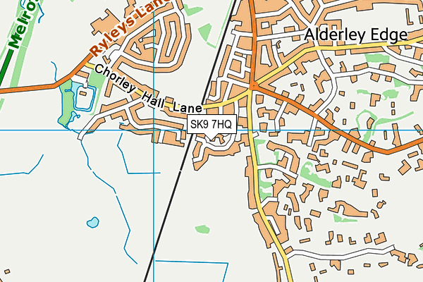 SK9 7HQ map - OS VectorMap District (Ordnance Survey)