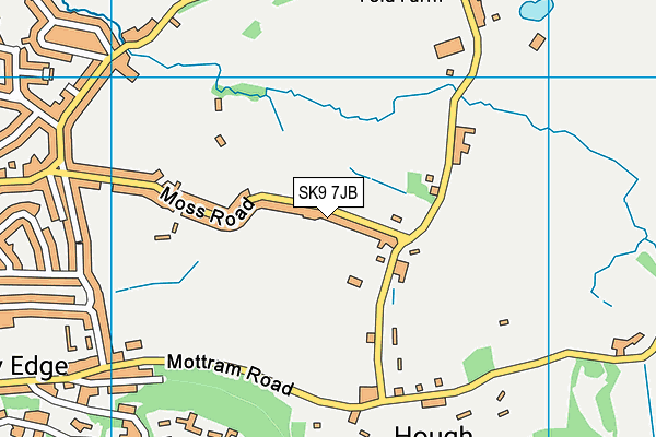 SK9 7JB map - OS VectorMap District (Ordnance Survey)