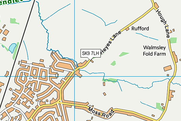 SK9 7LH map - OS VectorMap District (Ordnance Survey)
