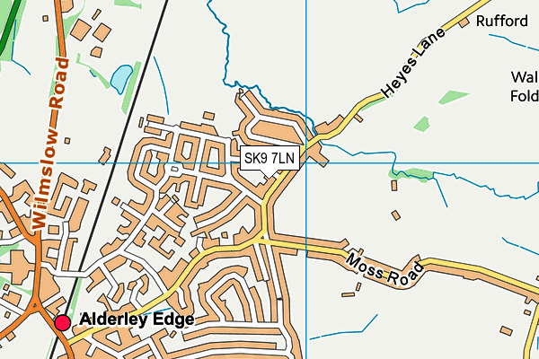 SK9 7LN map - OS VectorMap District (Ordnance Survey)