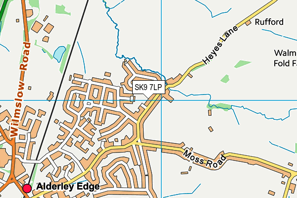 SK9 7LP map - OS VectorMap District (Ordnance Survey)