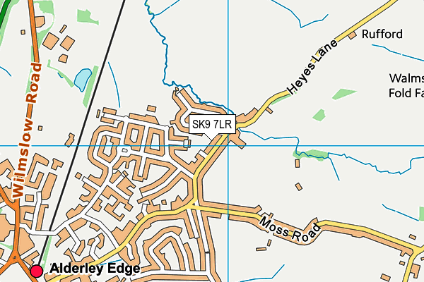 SK9 7LR map - OS VectorMap District (Ordnance Survey)