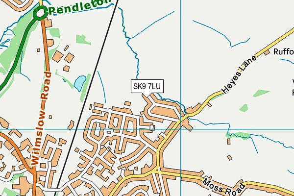 SK9 7LU map - OS VectorMap District (Ordnance Survey)