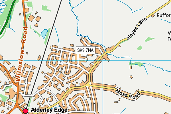 SK9 7NA map - OS VectorMap District (Ordnance Survey)