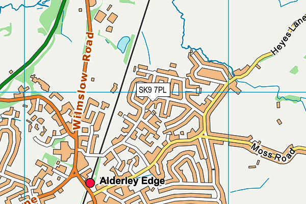 Map of L&R CAFE ALDERLEY EDGE LTD at district scale
