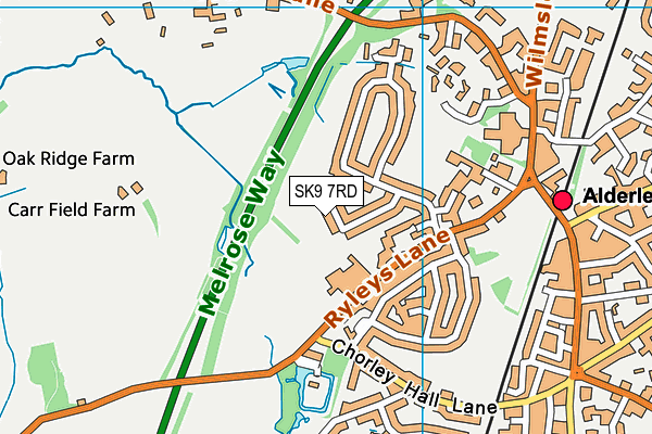 SK9 7RD map - OS VectorMap District (Ordnance Survey)