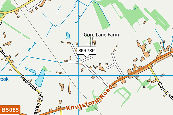 SK9 7SP map - OS VectorMap District (Ordnance Survey)