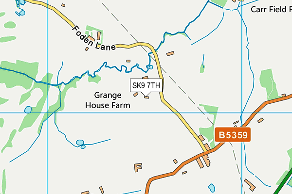 SK9 7TH map - OS VectorMap District (Ordnance Survey)