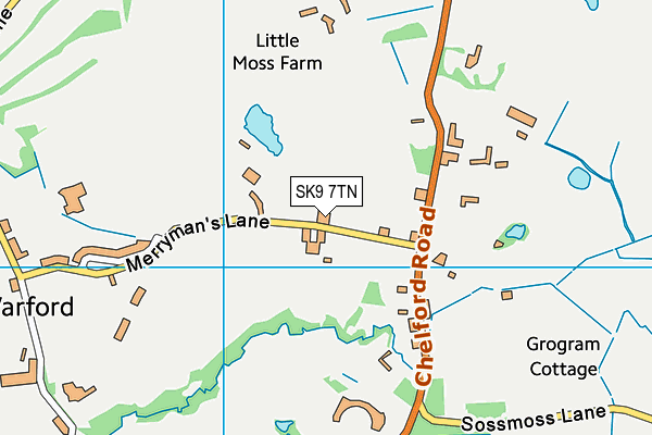SK9 7TN map - OS VectorMap District (Ordnance Survey)