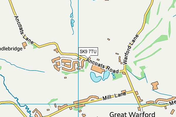 SK9 7TU map - OS VectorMap District (Ordnance Survey)
