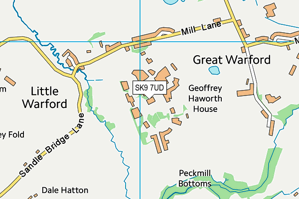 The David Lewis Centre map (SK9 7UD) - OS VectorMap District (Ordnance Survey)
