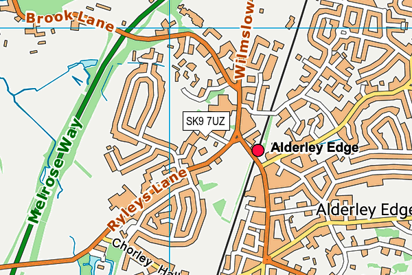 Alderley Edge Community Primary School map (SK9 7UZ) - OS VectorMap District (Ordnance Survey)