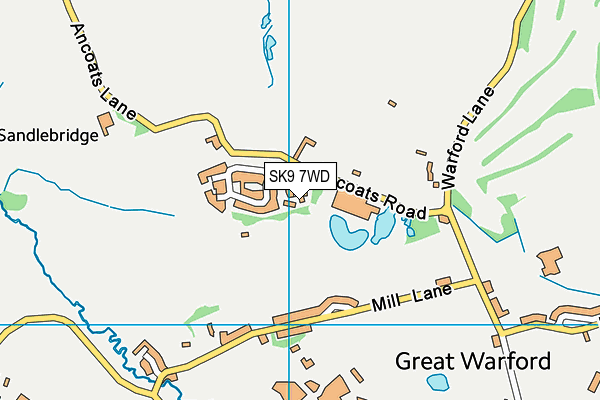 SK9 7WD map - OS VectorMap District (Ordnance Survey)