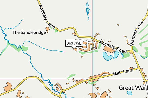 SK9 7WE map - OS VectorMap District (Ordnance Survey)
