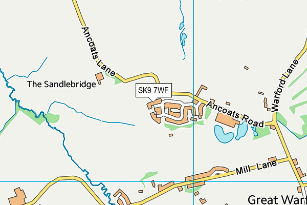 SK9 7WF map - OS VectorMap District (Ordnance Survey)
