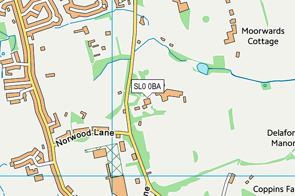 SL0 0BA map - OS VectorMap District (Ordnance Survey)