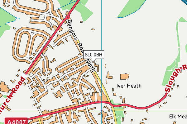 SL0 0BH map - OS VectorMap District (Ordnance Survey)