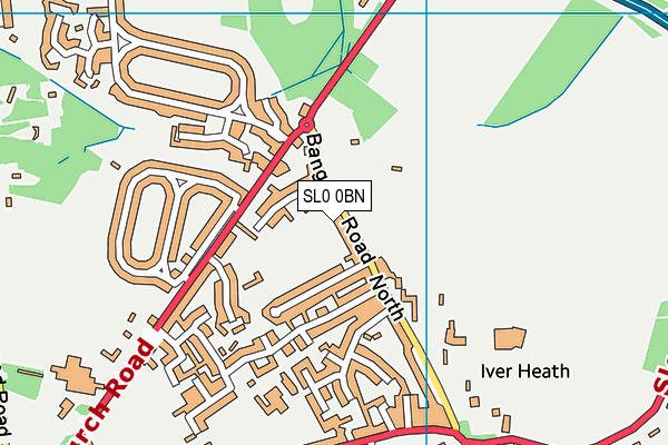SL0 0BN map - OS VectorMap District (Ordnance Survey)