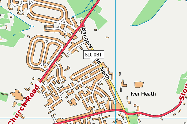 SL0 0BT map - OS VectorMap District (Ordnance Survey)
