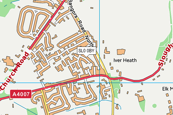 SL0 0BY map - OS VectorMap District (Ordnance Survey)