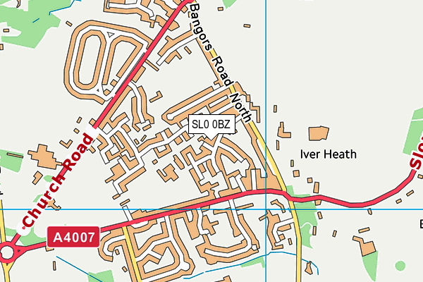 SL0 0BZ map - OS VectorMap District (Ordnance Survey)