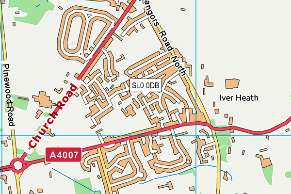 SL0 0DB map - OS VectorMap District (Ordnance Survey)