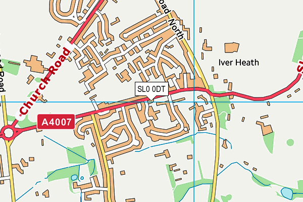 Iver Heath Infant School and Nursery map (SL0 0DT) - OS VectorMap District (Ordnance Survey)