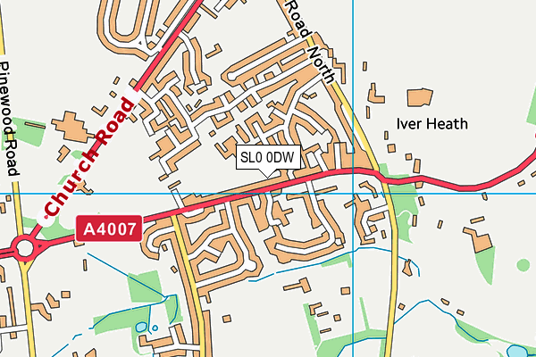SL0 0DW map - OS VectorMap District (Ordnance Survey)