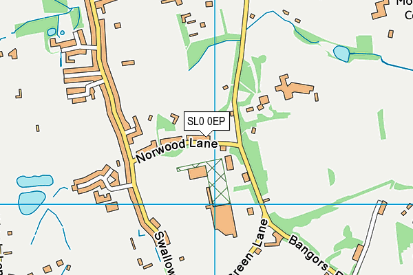 SL0 0EP map - OS VectorMap District (Ordnance Survey)