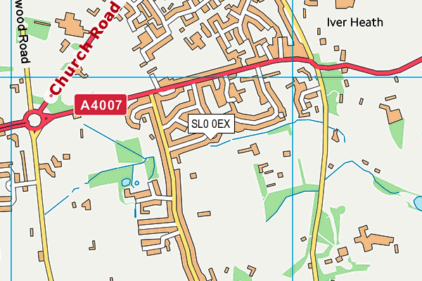 SL0 0EX map - OS VectorMap District (Ordnance Survey)