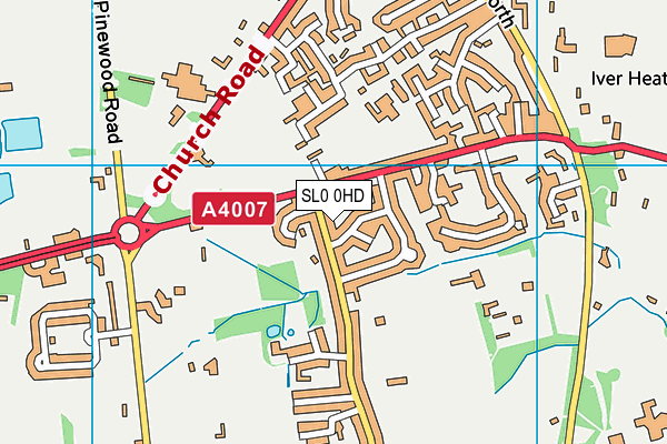 SL0 0HD map - OS VectorMap District (Ordnance Survey)
