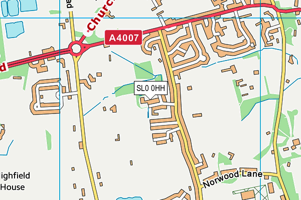 SL0 0HH map - OS VectorMap District (Ordnance Survey)
