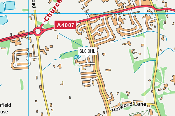 SL0 0HL map - OS VectorMap District (Ordnance Survey)