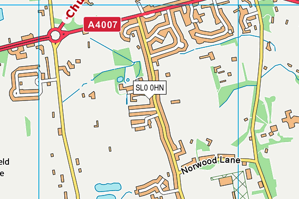 SL0 0HN map - OS VectorMap District (Ordnance Survey)