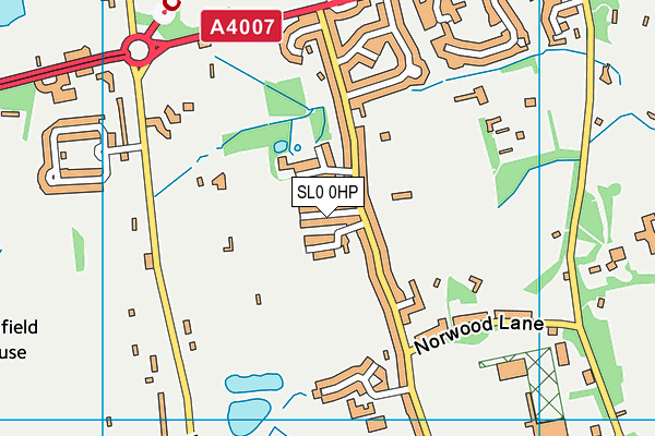 SL0 0HP map - OS VectorMap District (Ordnance Survey)