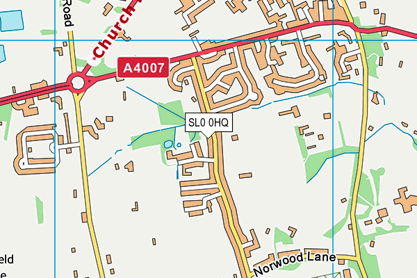 SL0 0HQ map - OS VectorMap District (Ordnance Survey)