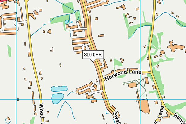 SL0 0HR map - OS VectorMap District (Ordnance Survey)