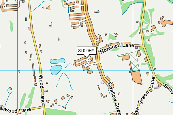 SL0 0HY map - OS VectorMap District (Ordnance Survey)