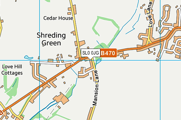 SL0 0JG map - OS VectorMap District (Ordnance Survey)