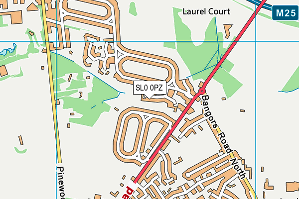 SL0 0PZ map - OS VectorMap District (Ordnance Survey)